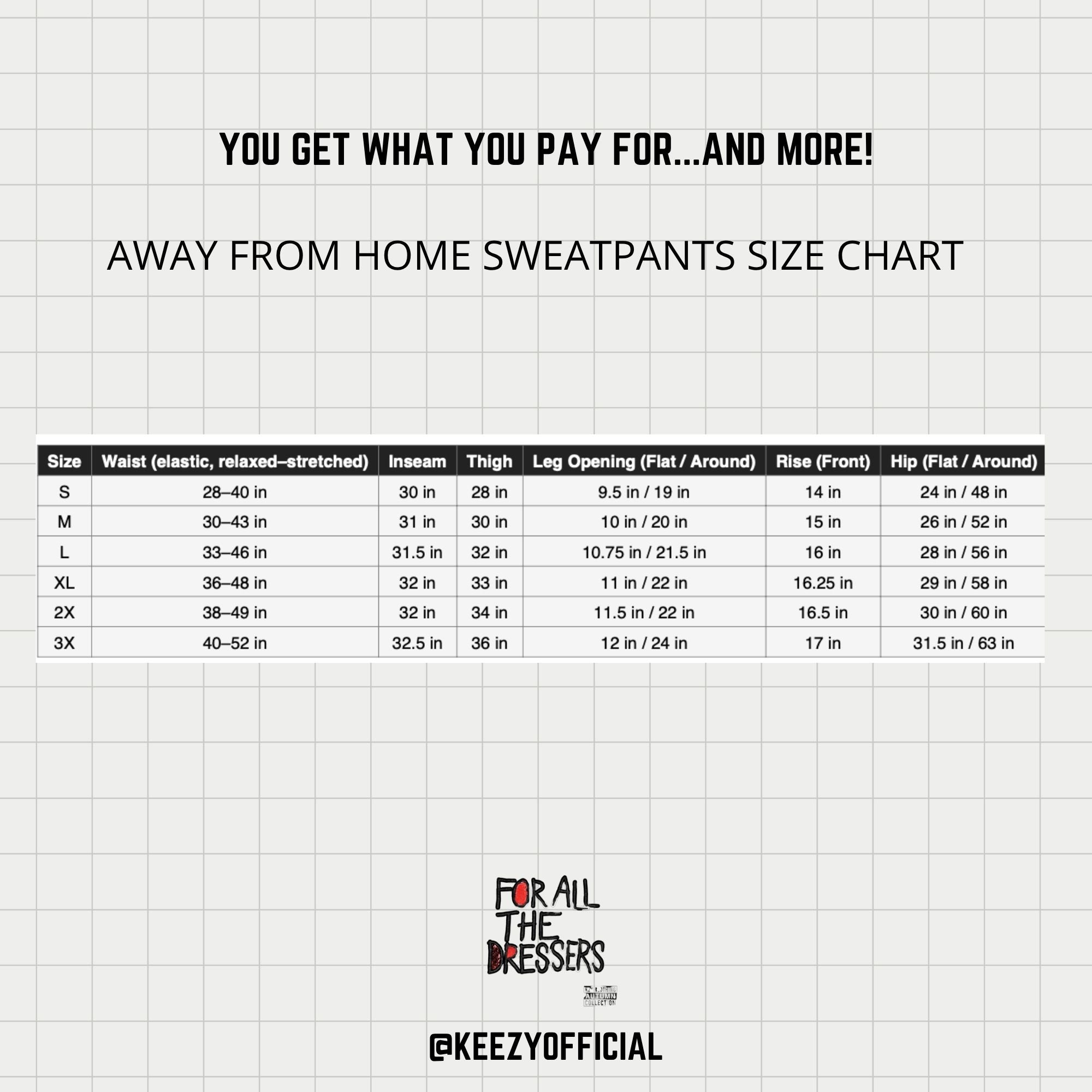 For All The Dressers- Away From Home Baggy Sweatpants