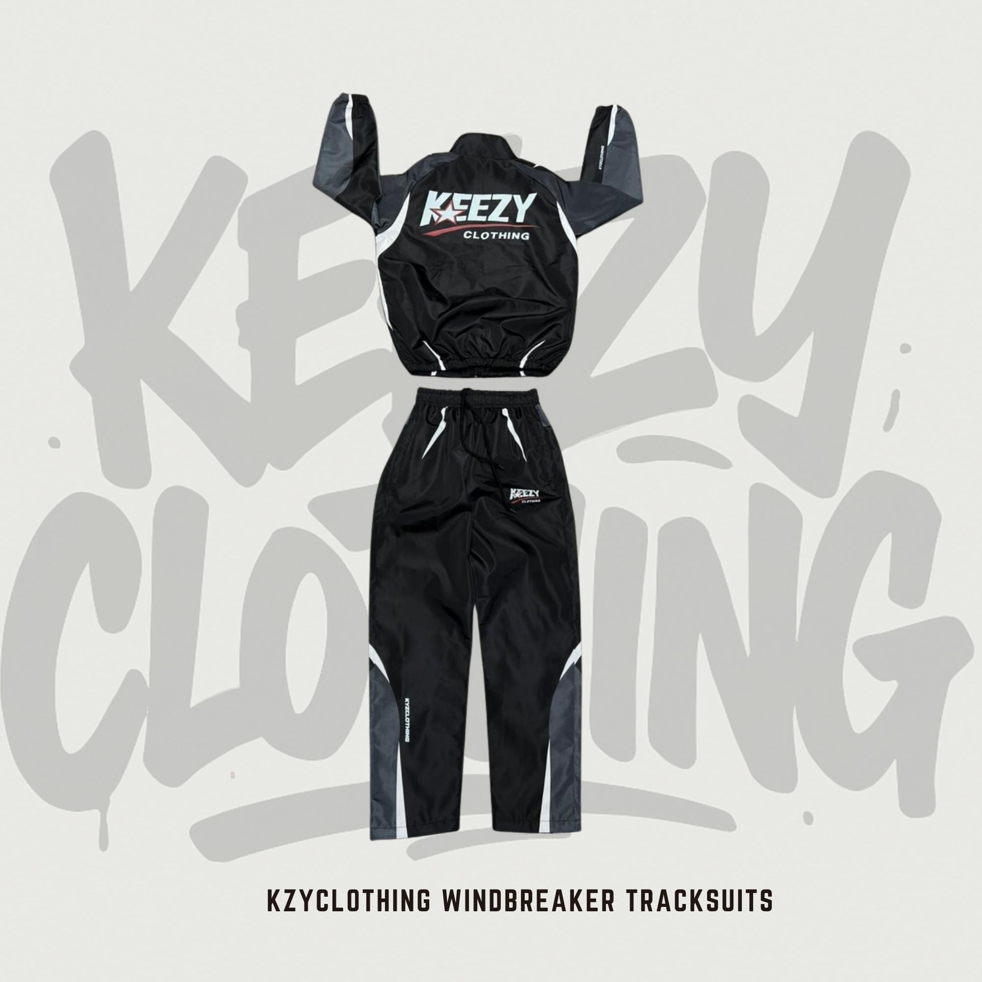 KZY Clothing Windbreaker Tracksuits